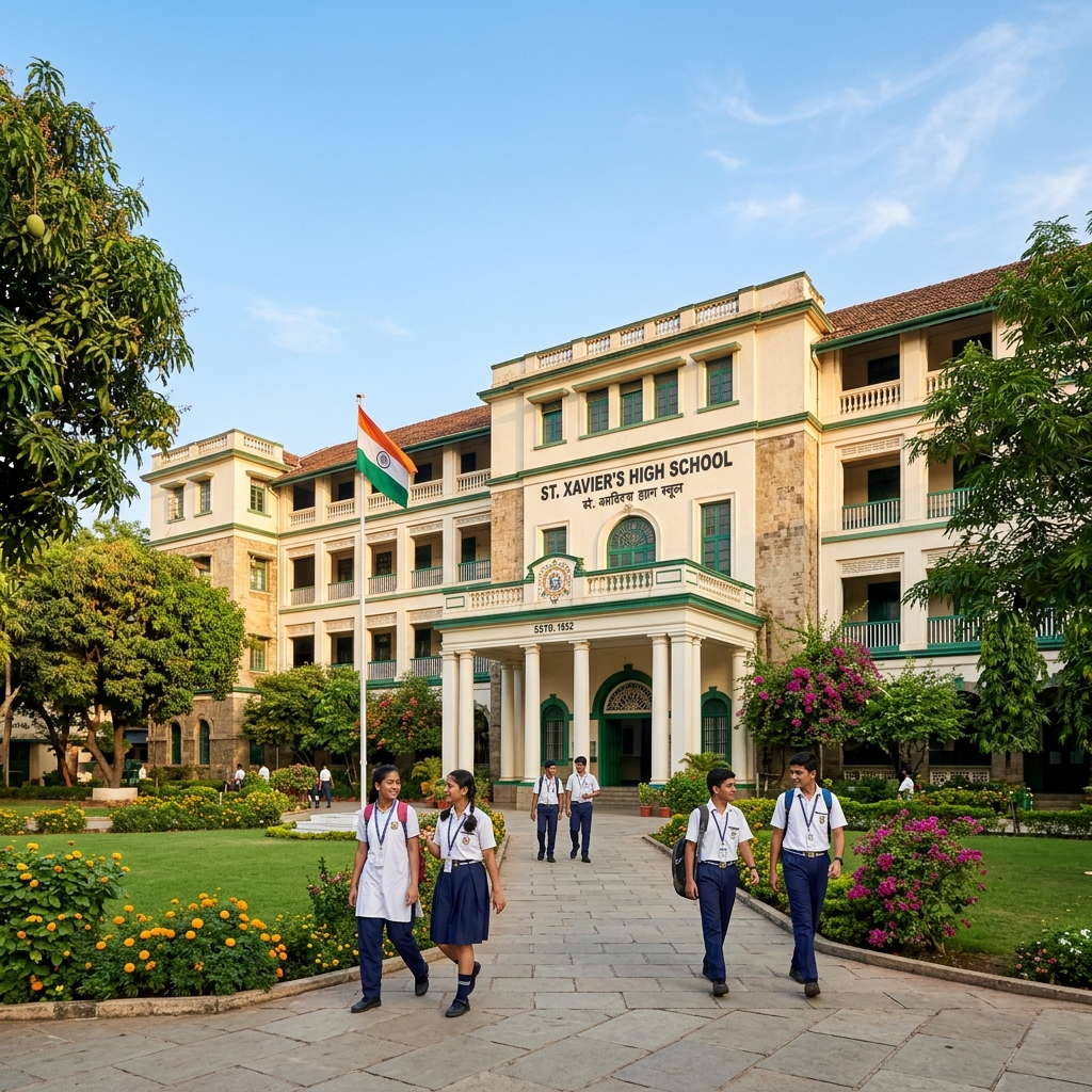 Muslim Mission School main building and campus grounds