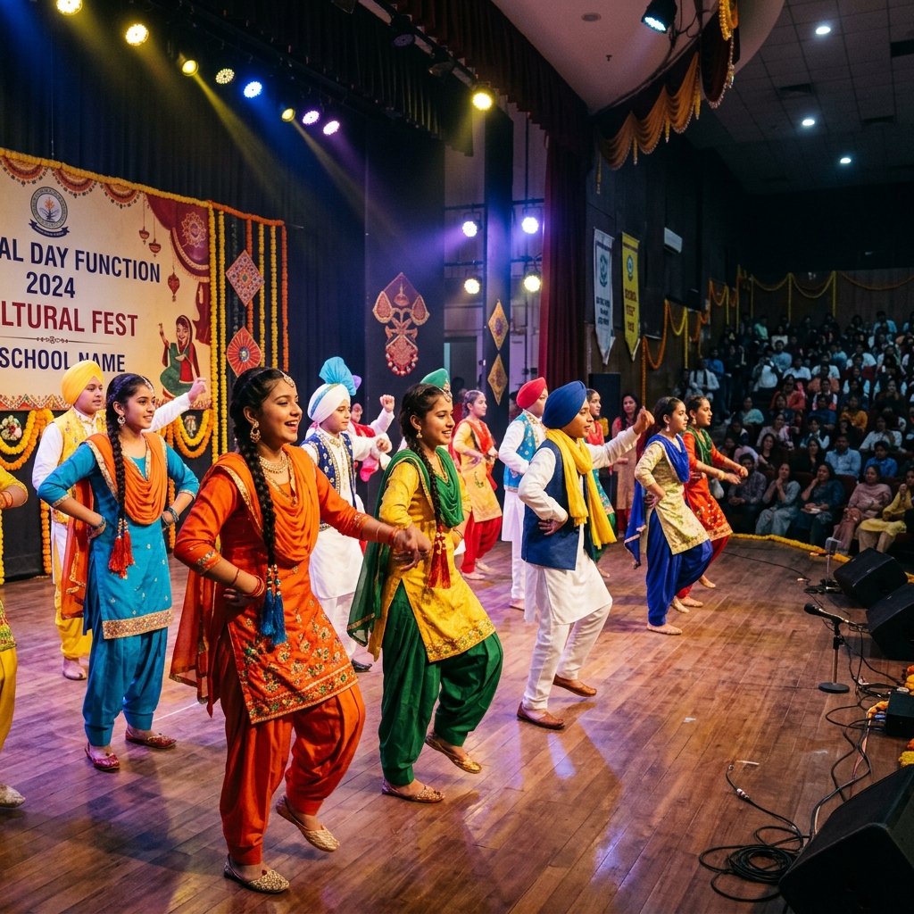 Students performing at annual day cultural programme