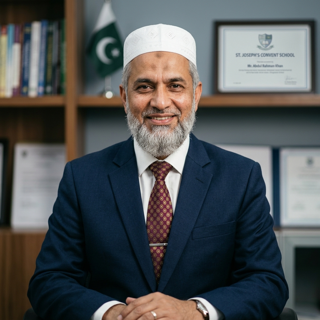 Dr. Mohammad Iqbal Ahmed, Principal of Muslim Mission School